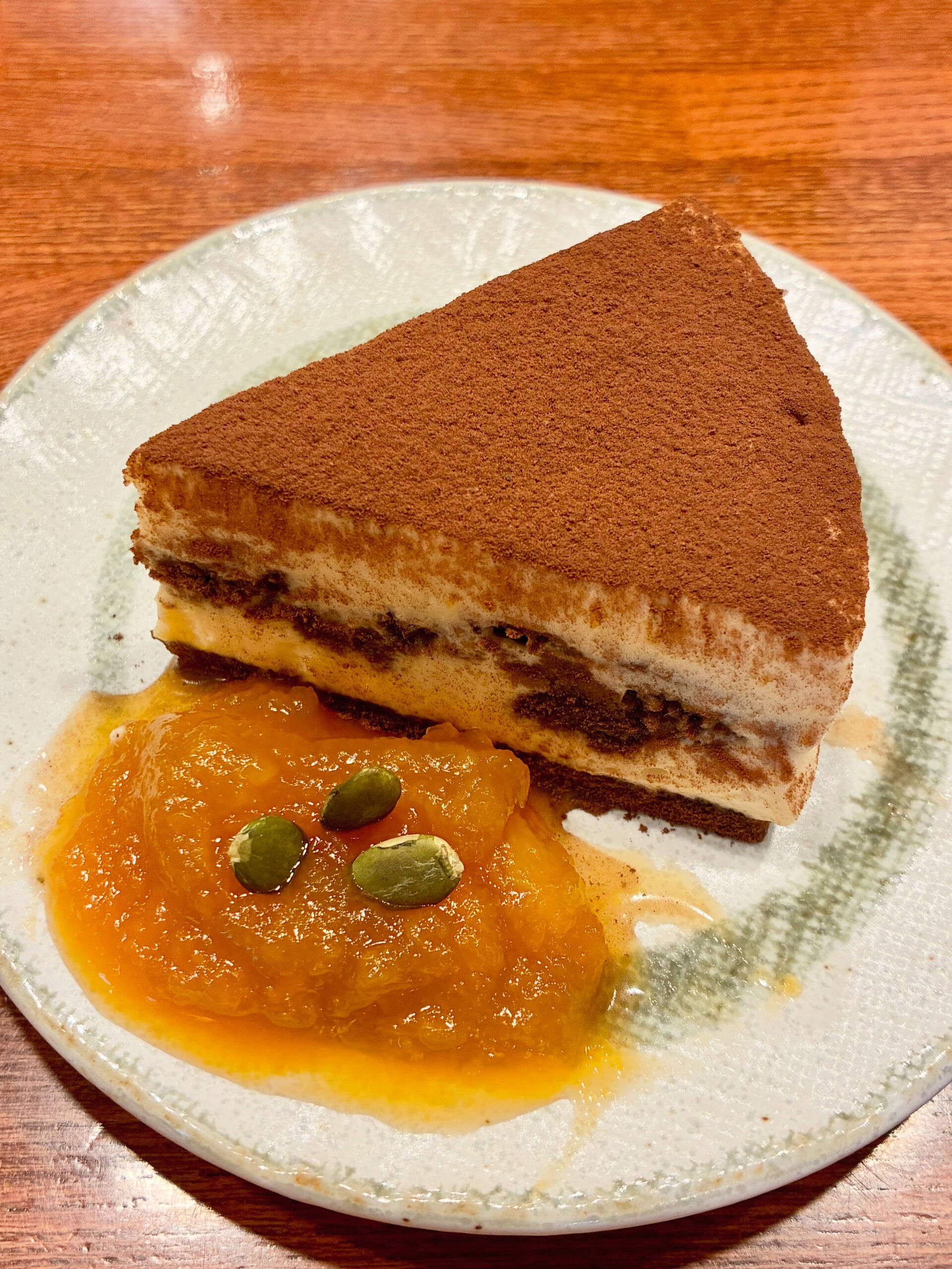 【かぼちゃ と ティラミスケーキ】