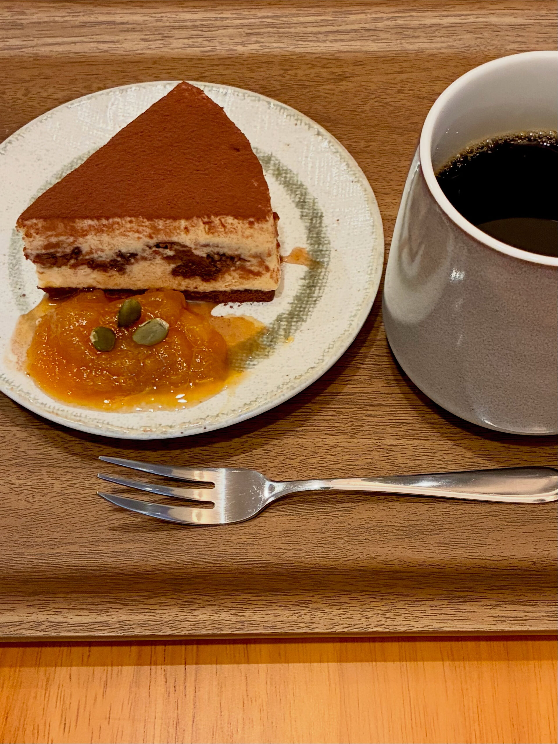 【かぼちゃ と ティラミスケーキ】